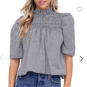 En Saison Gingham top xs